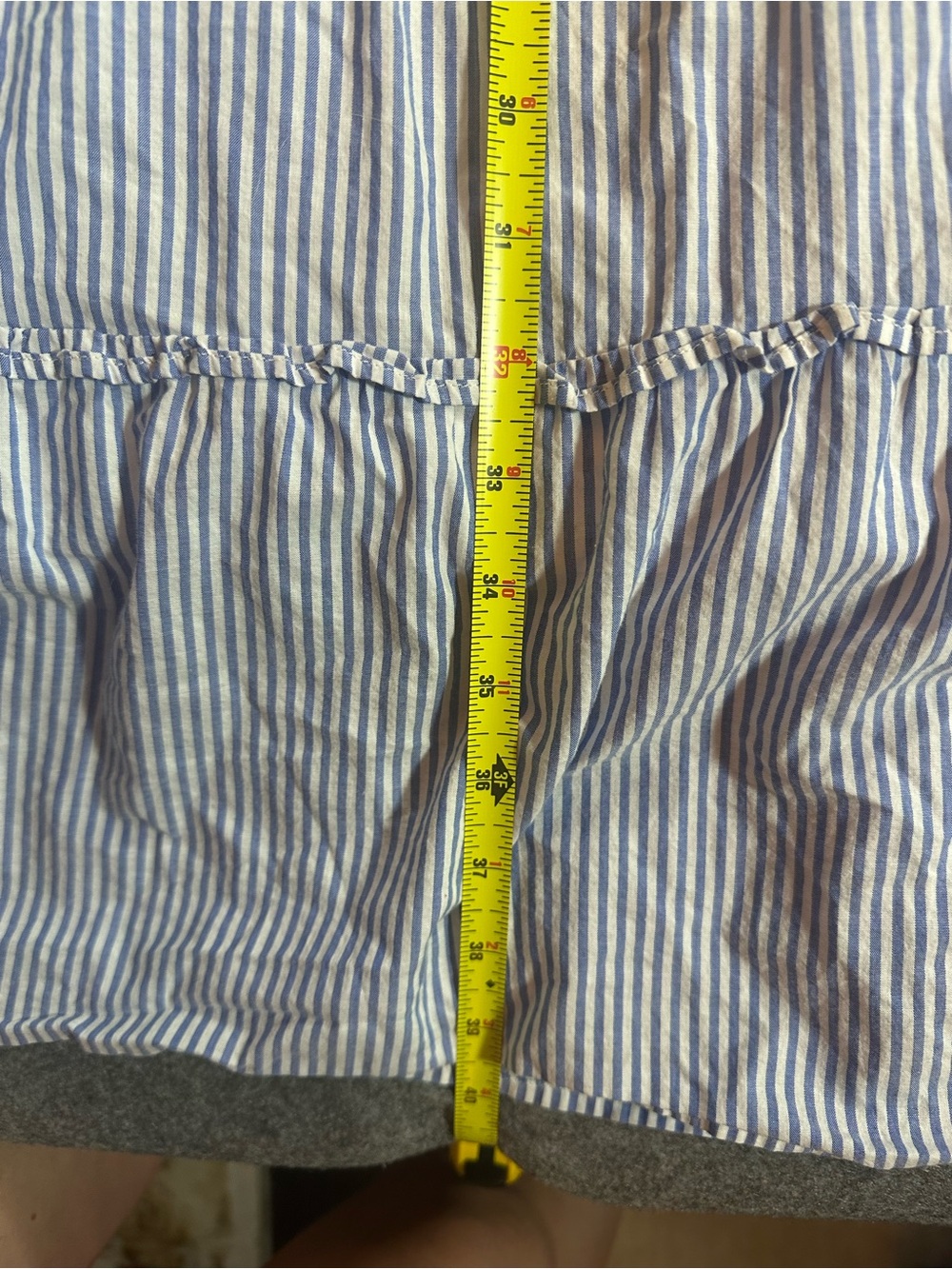 J. Crew Blue Striped Smocked Madi Dress - Picture 6 of 10